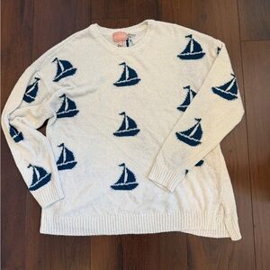 Show Me Your Mumu Go To Sweater medium sailboat women revolve top shirt